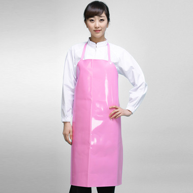나래유니폼 - 핑크 양면방수앞치마(소)