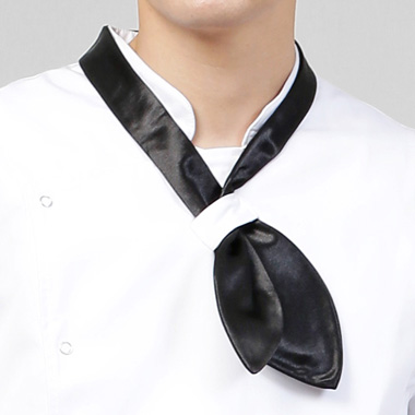 나래유니폼 - 검정 둥근 목스카프